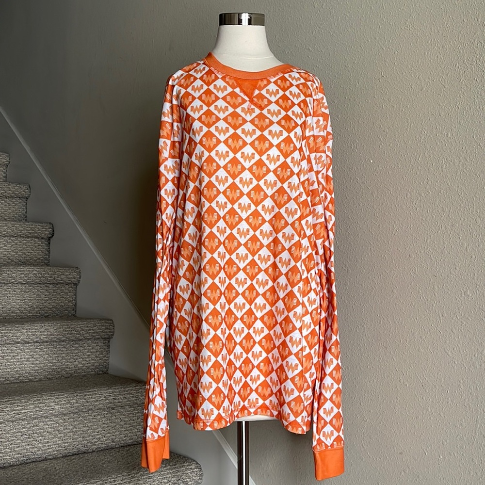Whataburger Sz 3XL GUC Crew Neck Long Sleeve Shirt